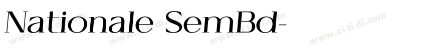 Nationale SemBd字体转换